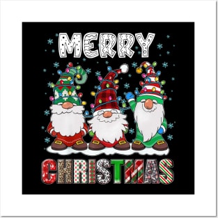 Merry Christmas Gnome Family Funny Xmas Tree Women Men Kids Posters and Art